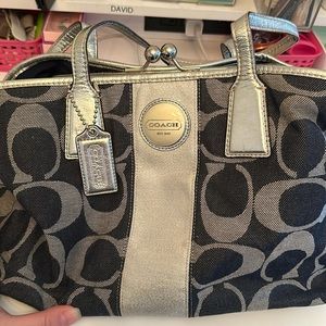 DENIM COACH BAG